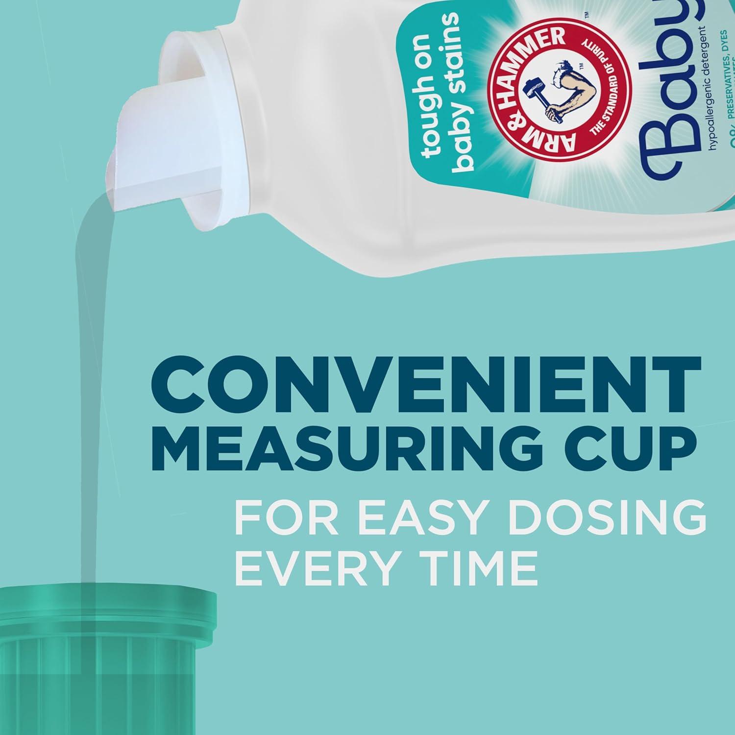 imageARM ampamp HAMMER Baby 77 Loads Hypoallergenic Liquid Laundry Detergent 1005 fl oz