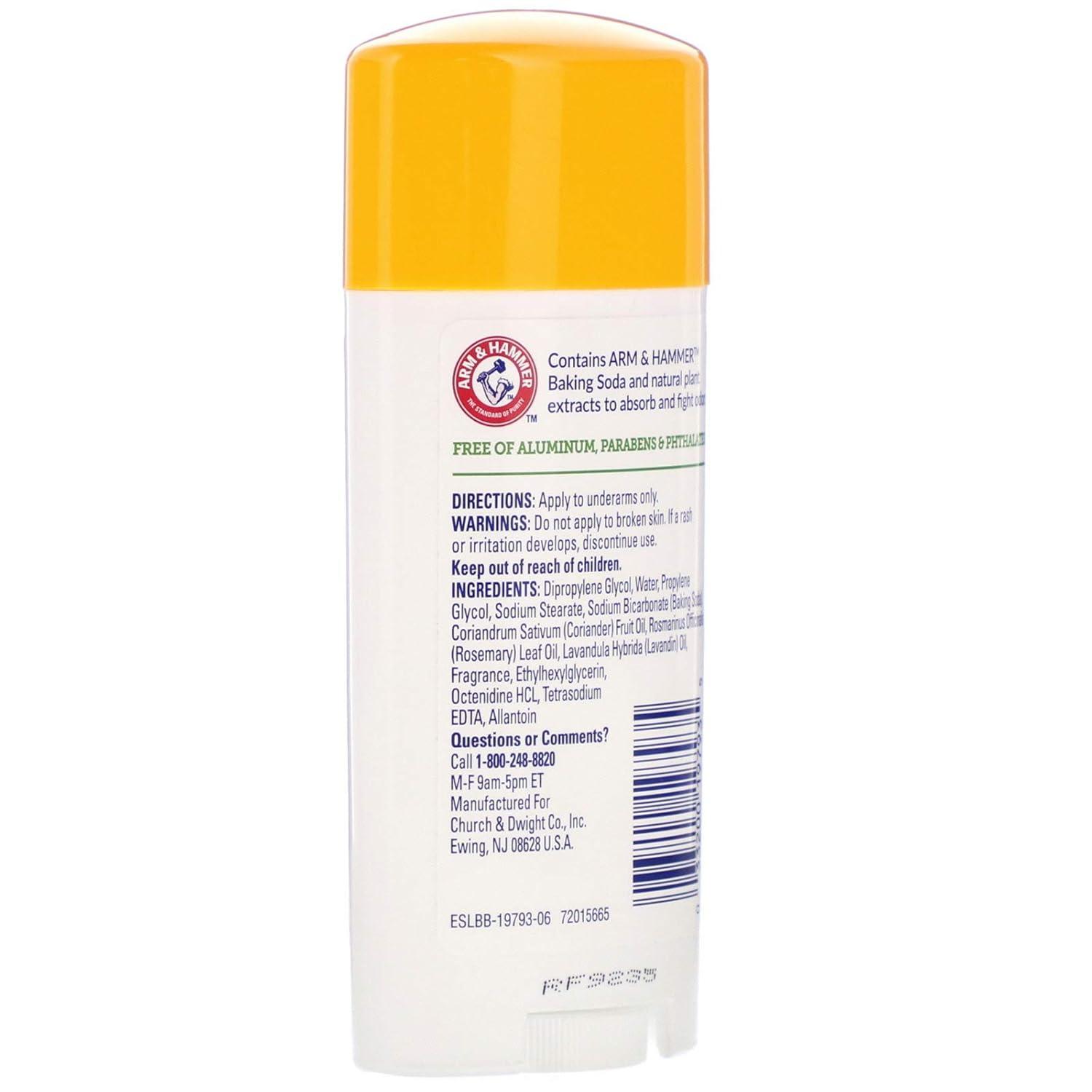 imageARM ampamp HAMMER Essentials Deodorant Fresh Rosemary Lavender 250 oz Pack of 3Fresh