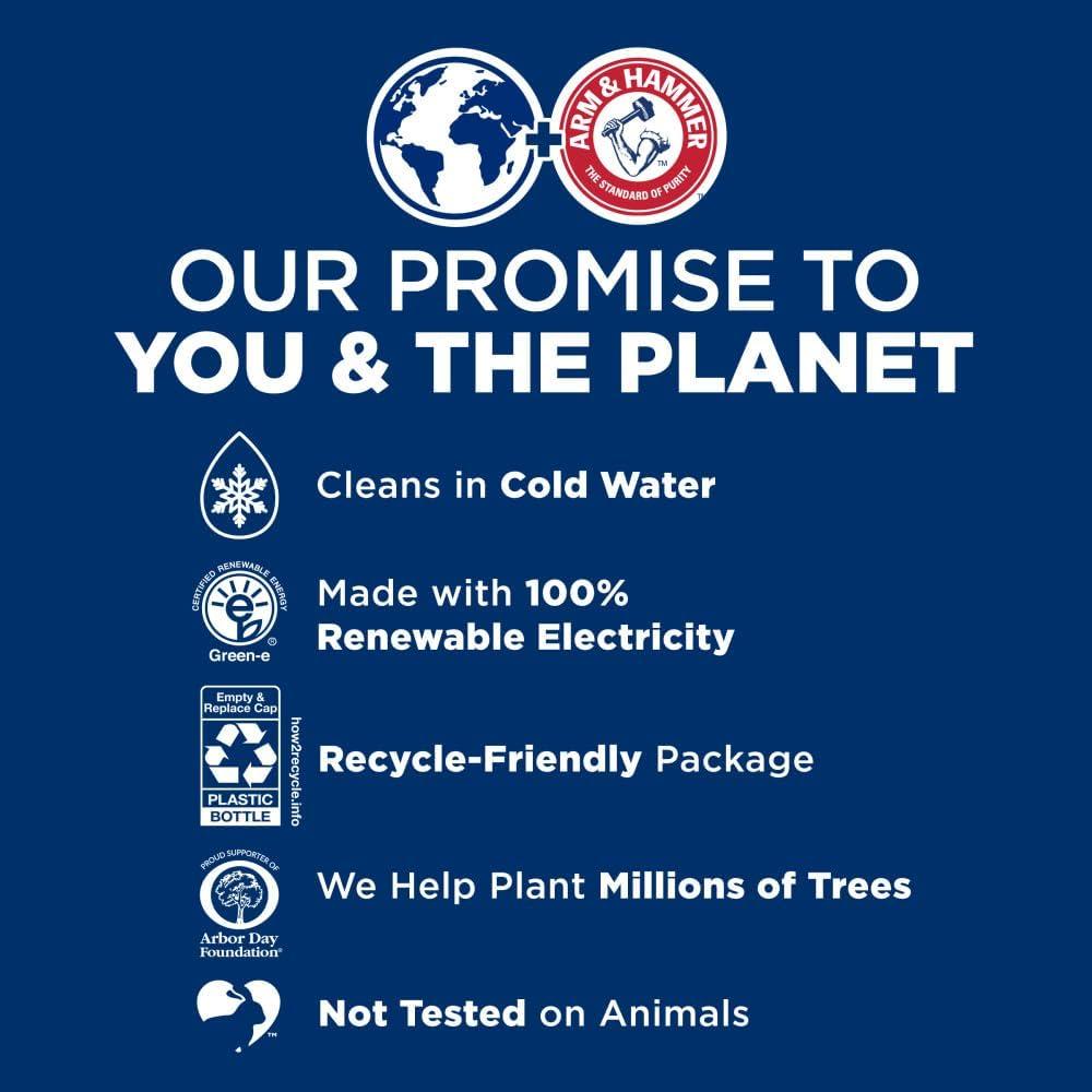 imageARM ampamp HAMMER Liquid Laundry Detergent Clean Burst Fresh 170 fl oz 170 Loads HE Laundry Detergent Liquid170 Fl Oz Pack of 1