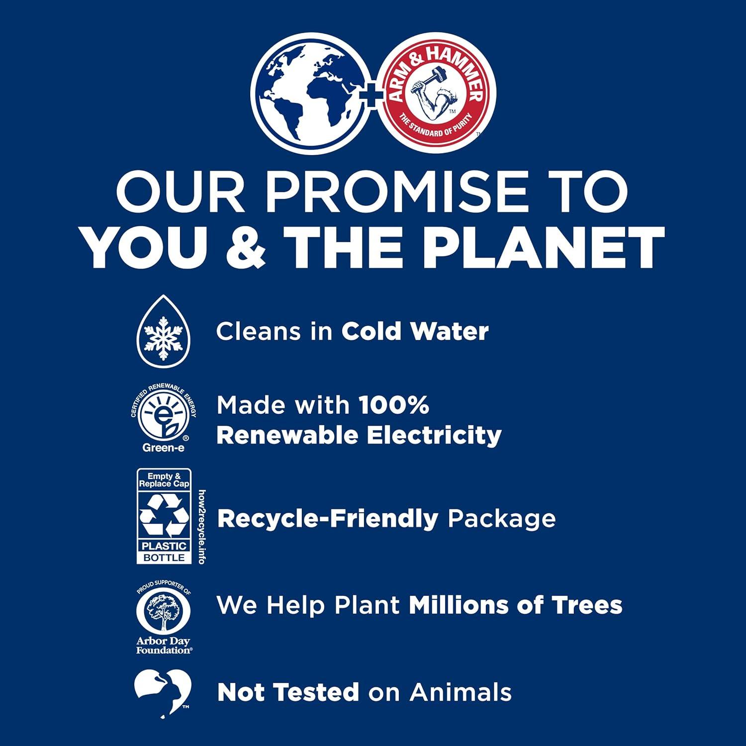 imageARM ampamp HAMMER Plus OxiClean Clean Meadow 77 Loads Liquid Laundry Detergent 1005 fl oz1005 Fl Oz Pack of 2