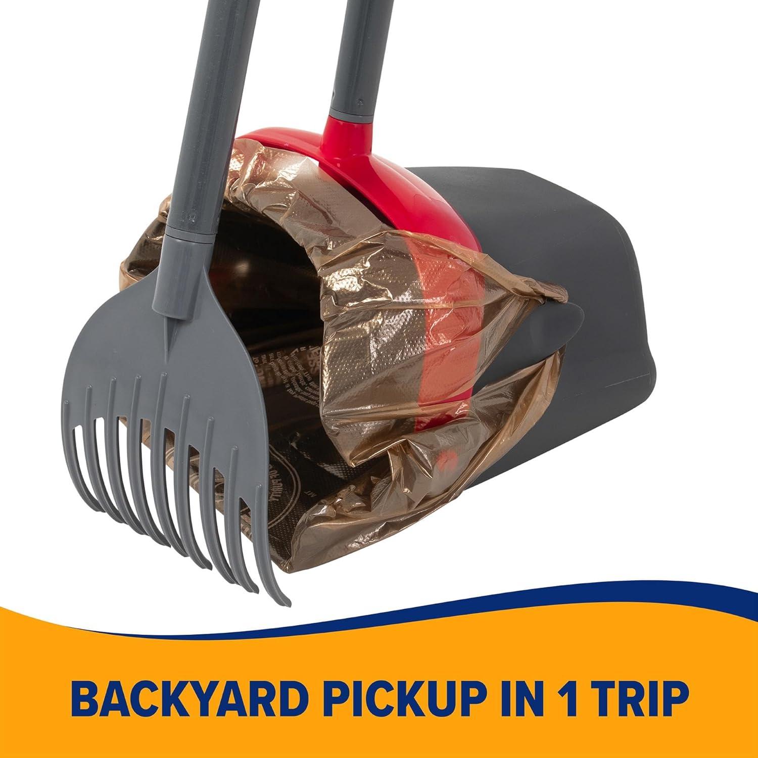 imageArm ampamp Hammer Dog Pooper Scooper Swivel Bin ampamp Rake Poop Scoop for Dogs Black 2 Heavy Duty Scented Waste Bags IncludedSwivel and Rake Scooper XL