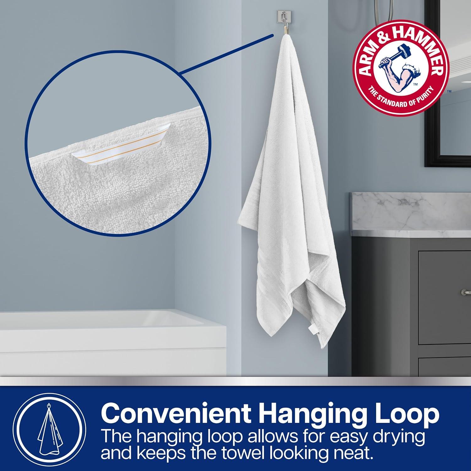 imageArm ampamp Hammer Performance Hand Towels 2 Piece KhakiLight Blue