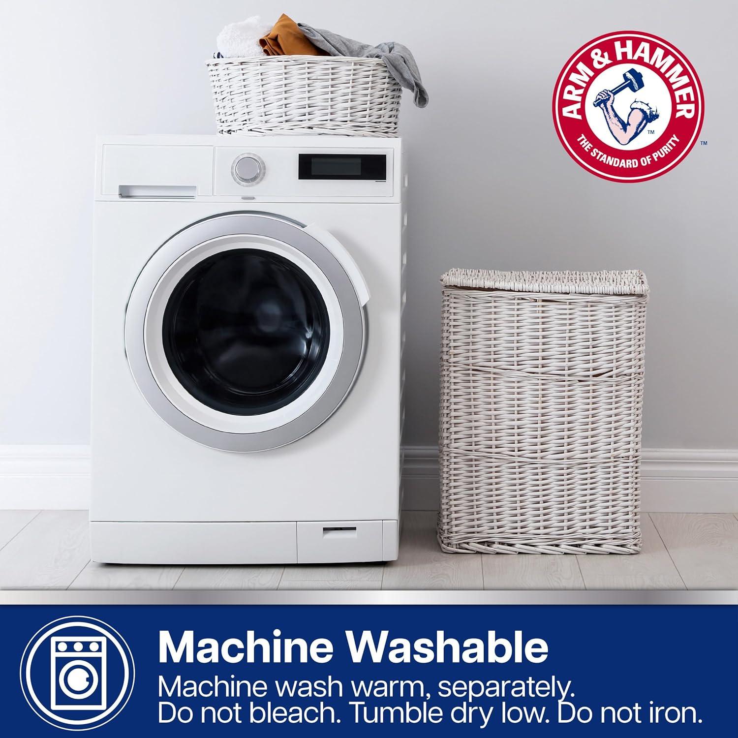 imageArm ampamp Hammer Performance Towel Washcloth Set 6 Piece Light BlueWhite