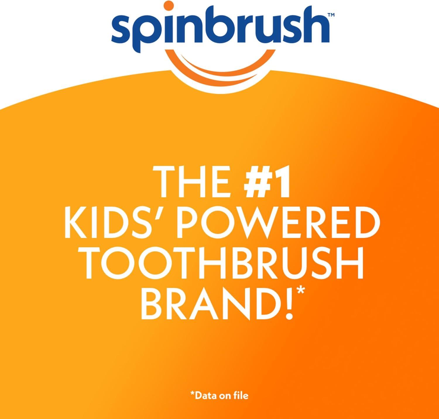 imageSpinbrush Kids Electric Toothbrush Glow in The Dark BatteryPoweredShimmery Sparkle
