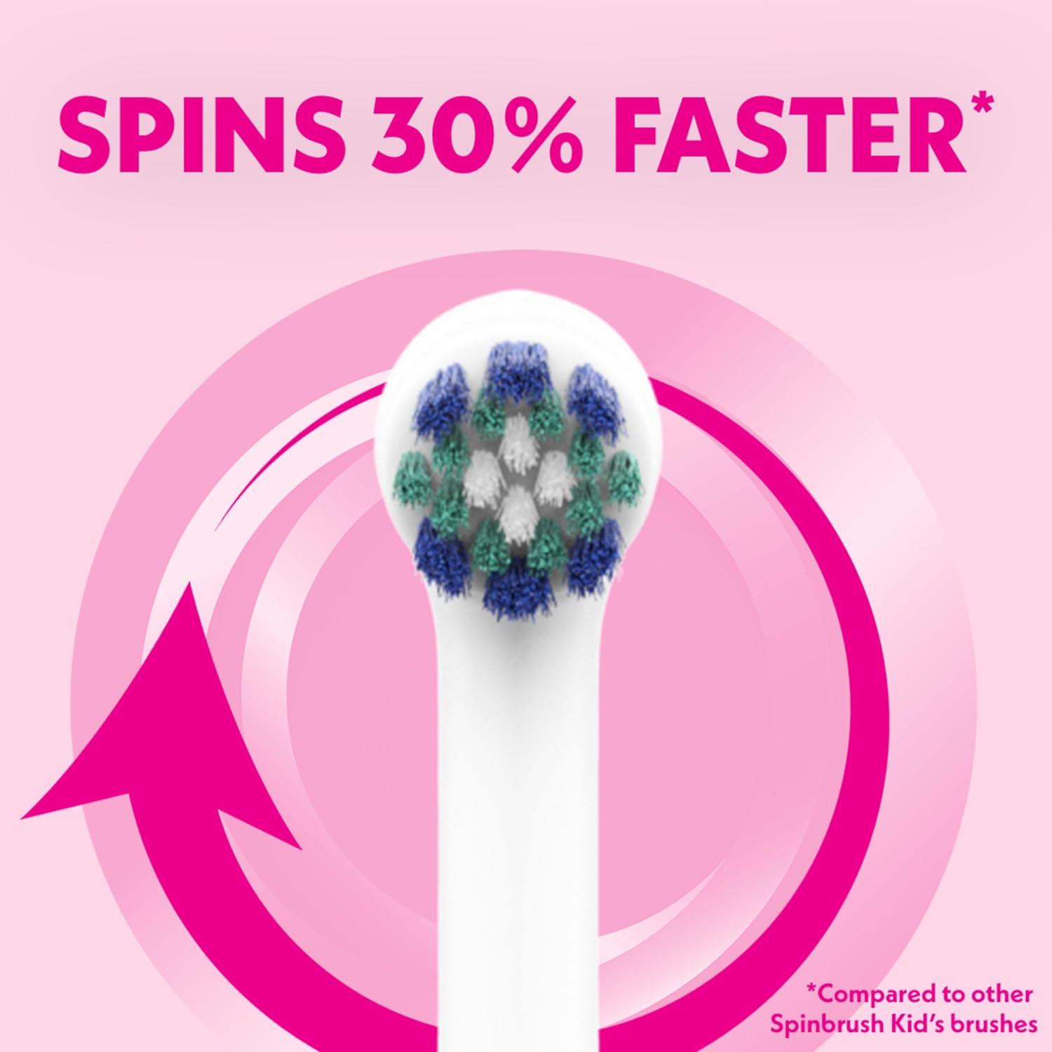 imageSpinbrush Kids Electric Toothbrush Glow in The Dark BatteryPoweredShimmery Sparkle