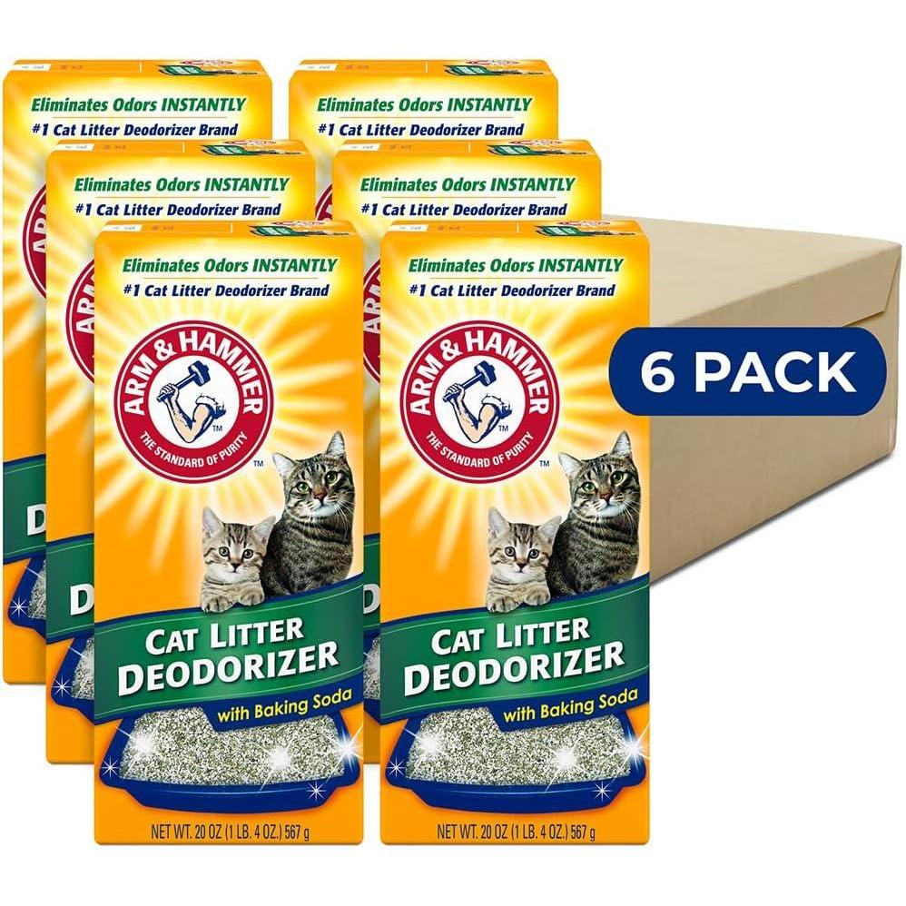 imageARM ampamp HAMMER Cat Litter Deodorizer Double Duty 30 oz 6 Pack20 oz Pack of 6