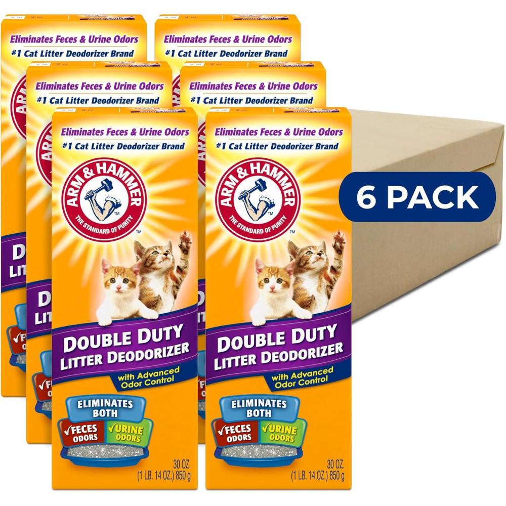 imageARM ampamp HAMMER Cat Litter Deodorizer Double Duty 30 oz 6 Pack30 oz Pack of 6
