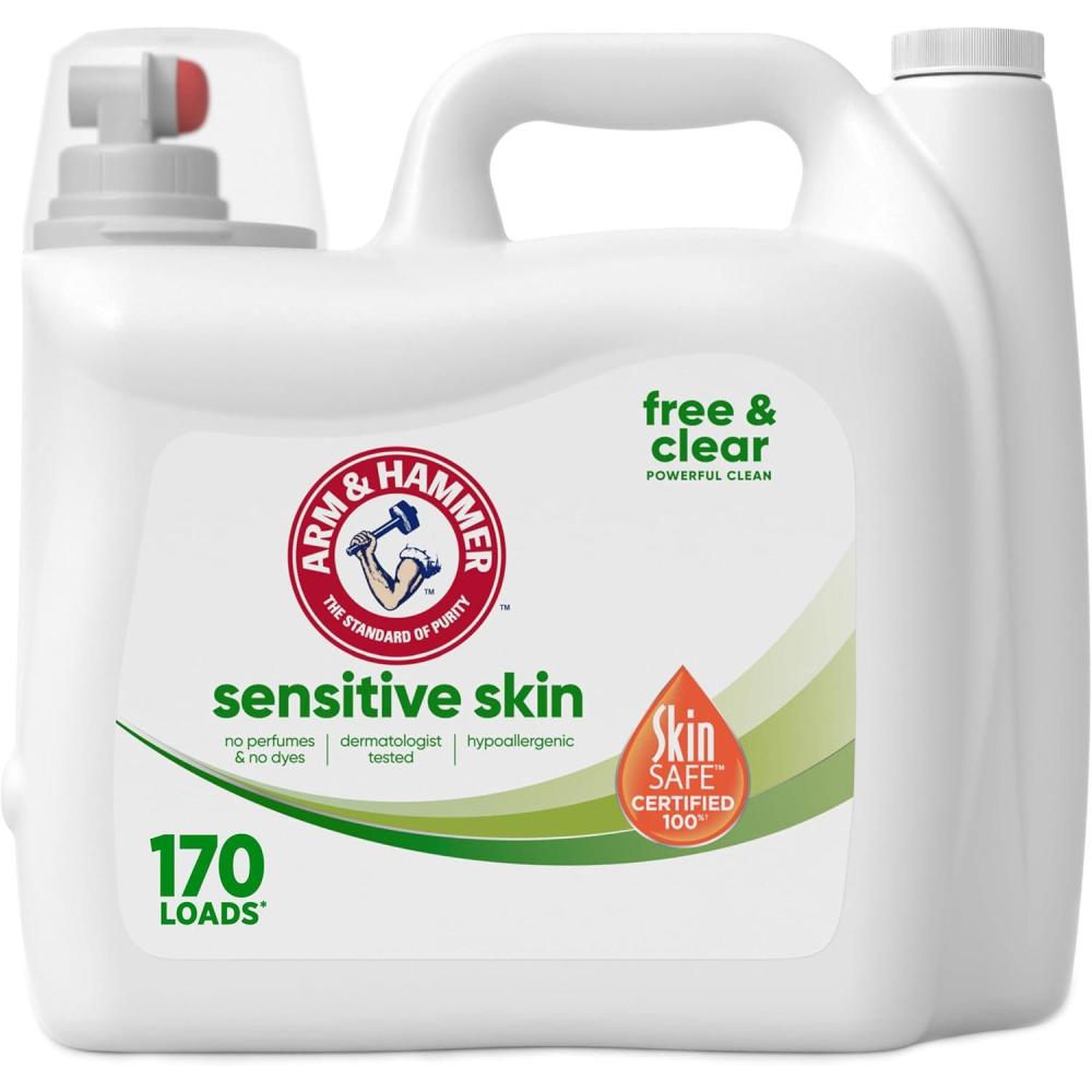 imageARM ampamp HAMMER Sensitive Skin Free Clear 170 Loads Liquid Laundry Detergent 170 Fl oz