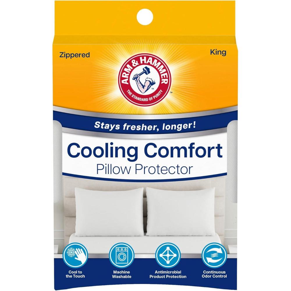 imageArm ampamp Hammer Cooling Comfort Zippered Body Pillow Cover 20 x 54 WhiteKing