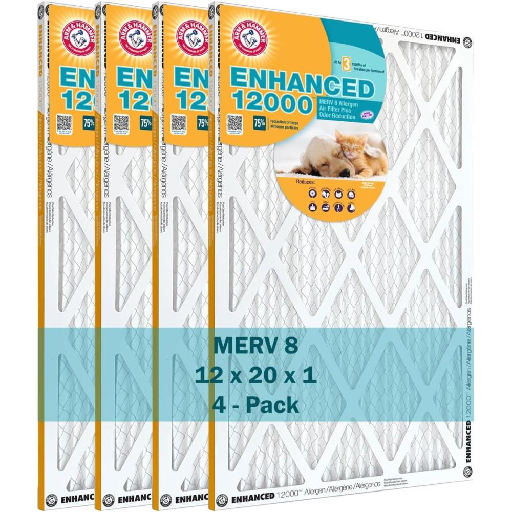 imageArm ampamp Hammer Enhanced Air Filter 12x20x1 4Pack