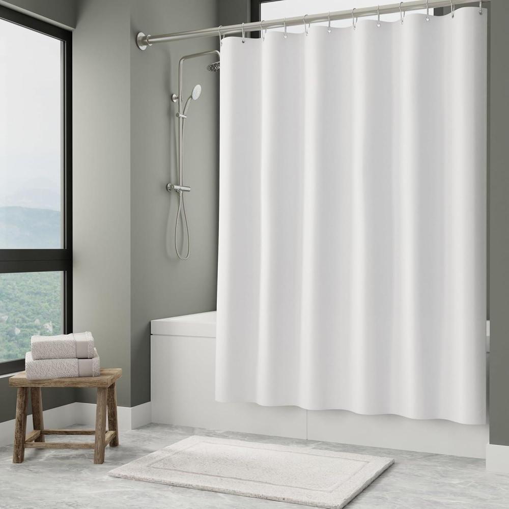 imageArm ampamp Hammer Fabric Shower Curtain with Waterproof Back 70 x 72 GreyWhite