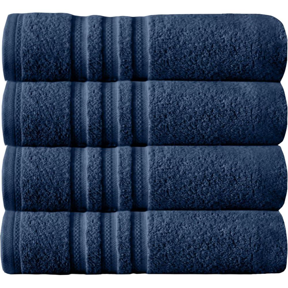 imageArm ampamp Hammer Performance Bath Towels 4 Piece KhakiDark Blue