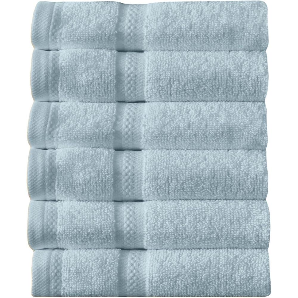 imageArm ampamp Hammer Performance Towel Washcloth Set 6 Piece Light BlueLight Blue