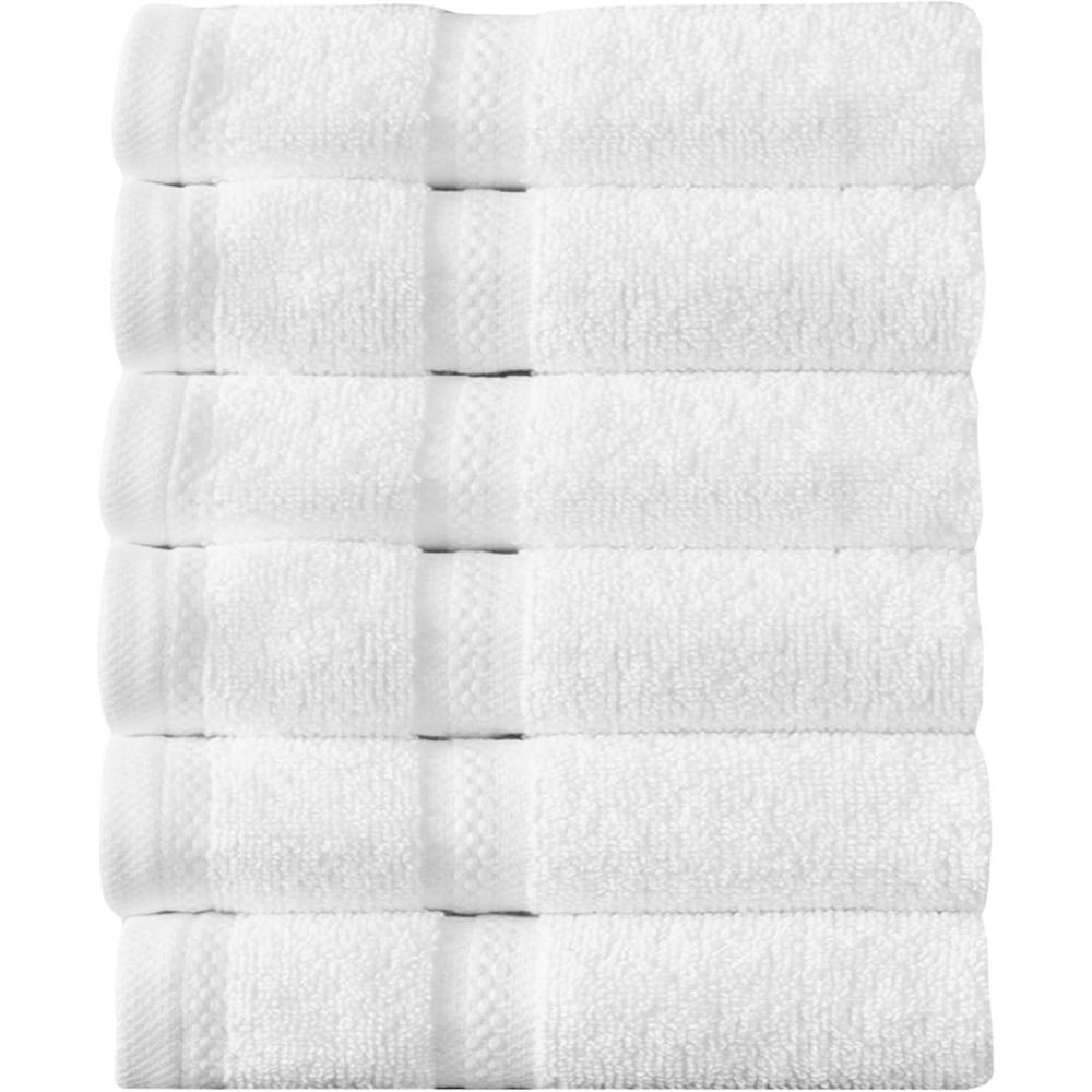 imageArm ampamp Hammer Performance Towel Washcloth Set 6 Piece Light BlueWhite