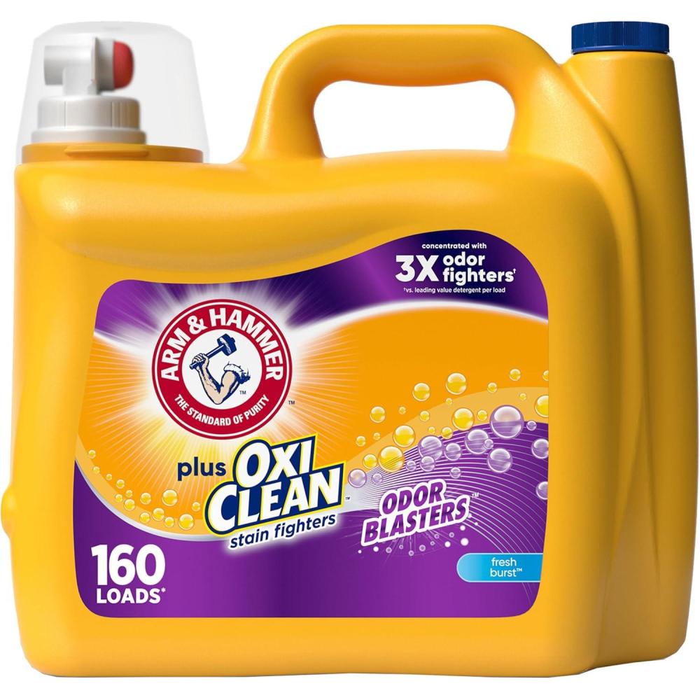 imageArm ampamp Hammer Plus OxiClean Odor Blasters Fresh Burst 160 Loads Liquid Laundry Detergent 208 Fl oz208 Fl Oz Pack of 1