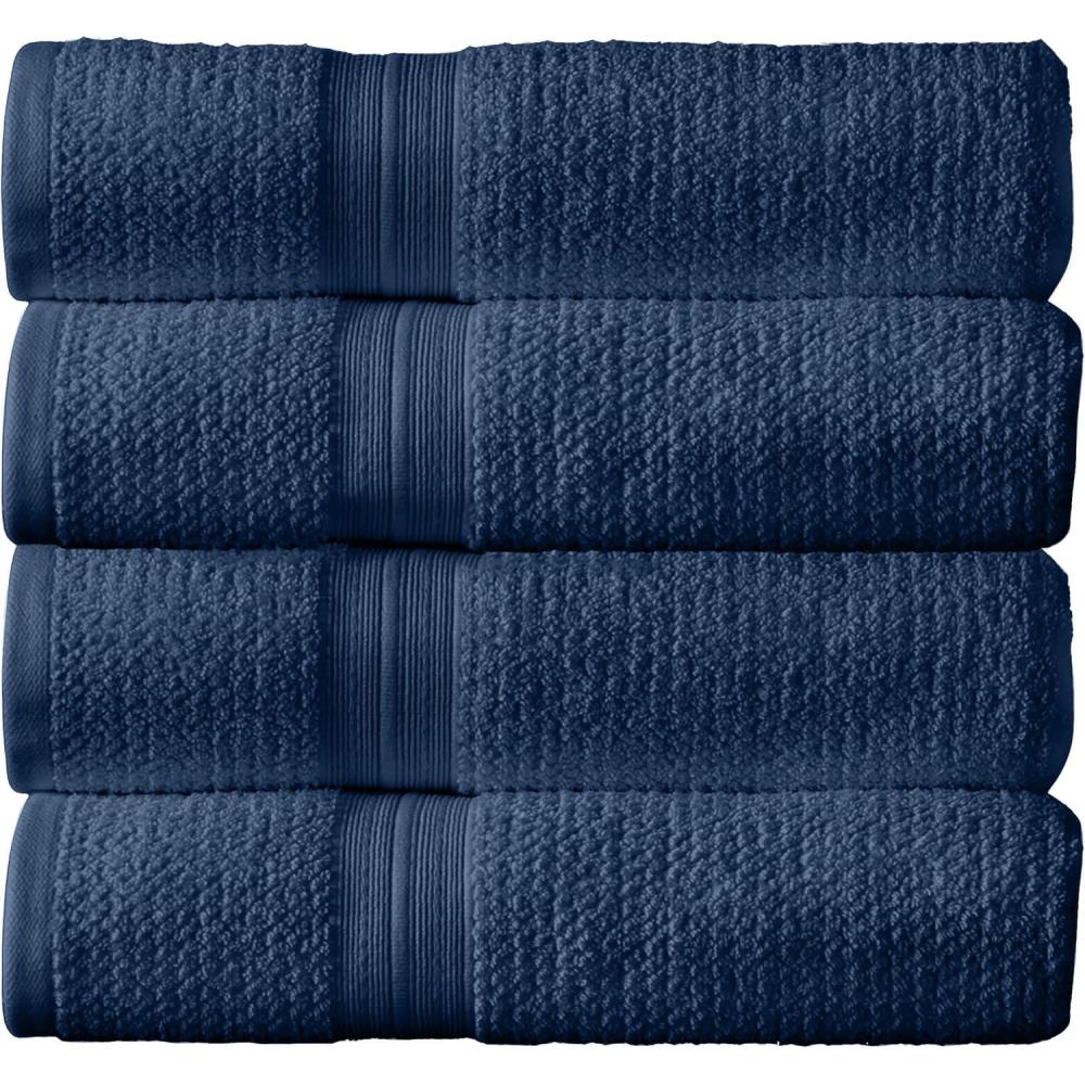 imageArm ampamp Hammer Quick Dry Bath Towels 4 Piece Dark BlueDark Blue