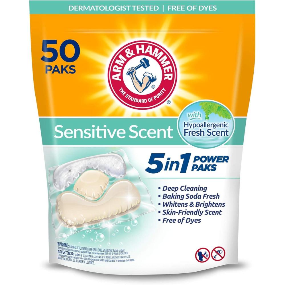 imageArm ampamp Hammer Sensitive Fresh Scent 5IN1 Power Paks 42 count1 Count Pack of 50