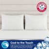 Arm & Hammer Cooling Comfort Zippered Body Pillow Cover, 20 x 54, White(Standard/Queen)