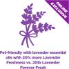 Arm & Hammer Forever Fresh Clumping Cat Litter Lavender, MultiCat Cat Litter Odor Control 18lb With 20% More Lavender Freshness, With Essential Oils(Lavender)