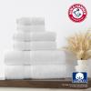 Arm & Hammer Quick Dry Bath Towel Set, 6 Piece, White(Light Blue)