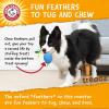 Arm & Hammer for Pets Super Treadz Gator Chew Toy – Best Chew Toys Reduce Plaque & Tartar Buildup Without Brushing – for Dogs up to 35 Lbs (Pack of 12)(Rooster)