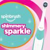 Spinbrush Kids Electric Toothbrush, Glow in The Dark, Battery-Powered(Shimmery Sparkle)