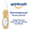 Spinbrush PRO CLEAN Battery Powered Toothbrush, Soft Bristles, 1 Count, Gold or Blue Color May Vary(1 Count (Pack of 1))
