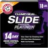ARM & HAMMER Clump & Seal SLIDE Platinum Multi-Cat Clumping Cat Litter, 14-Day Odor Control, EZ Clean Technology, 37 lbs – No Scrubbing, Powerful Odor Eliminator(SLIDE Platinum Clumping Litter)