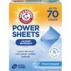 ARM & HAMMER Power Sheets Laundry Detergent, Fresh Breeze Scent, No Mess, Lightweight and Travel-Friendly, 35 Count, Up to 70 Small Loads