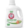 ARM & HAMMER Sensitive Skin Free & Clear, 140 Loads Liquid Laundry Detergent, 140 Fl oz(Senstive Skin)