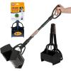 Arm & Hammer Dog Pooper Scooper Swivel Bin & Rake, Poop Scoop for Dogs, Black (2 Heavy Duty Scented Waste Bags Included)(One Size (Pack of 6))