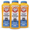 Arm & Hammer Foot Powder for Shoes & Feet, Talc-Free Odor & Moisture Control for Men & Women, 7 oz (1 Pack)(7 Ounce (Pack of 3))