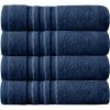 Arm & Hammer Performance Bath Towels, 4 Piece, Khaki(Dark Blue)