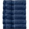 Arm & Hammer Performance Towel Washcloth Set, 6 Piece, Light Blue(Dark Blue)