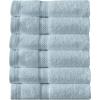 Arm & Hammer Performance Towel Washcloth Set, 6 Piece, Light Blue(Light Blue)