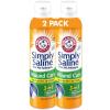 Arm & Hammer Simply Saline Wound Care 3-in-1, Antiseptic First Aid Spray with Aloe to Help Prevent Infection, Sting-Free Saline for Wound Irrigation and Cleaning, Soothe Wounds with Aloe, 7.4 oz, 2pk