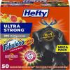 Hefty Ultra Strong 30 Gallon Trash Bags, Large Trash Bags 30 Gallon Size, Multipurpose, Break Resistant Drawstring Closure, Resists Leaks, Punctures, and Tears, Black, Fabuloso Scent, 50 Bags(Fabuloso Citrus & Fruits)
