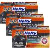 Hefty Ultra Strong 30 Gallon Trash Bags, Large Trash Bags 30 Gallon Size, Multipurpose, Break Resistant Drawstring Closure, Resists Leaks, Punctures, and Tears, Black, White Pine Breeze Scent, 25 Bags(25 Count (Pack of 3))