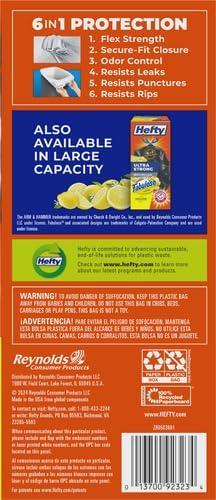imageHefty Ultra Strong 13 Gallon Trash Bags Tall Kitchen Trash Bags 13 Gallon Size Drawstring Closure Continuous Odor Control White Lavender and Sweet Vanilla Scent 110 BagsFabuloso Lemon