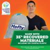 Hefty Ultra Strong 13 Gallon Trash Bags, Tall Kitchen Trash Bags 13 Gallon Size, Drawstring Closure, Continuous Odor Control, White, Lavender and Sweet Vanilla Scent, 110 Bags(Seaside Breeze – Eco Friendly)