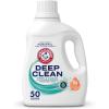 ARM & HAMMER Deep Clean Free & Clear Liquid Laundry Detergent, Free of Dyes, Perfumes and Phosphates, Suitable for Sensitive Skin, Dermatologist Tested, 75 Fl Oz, 50 Loads