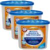 Arm & Hammer Essentials Disposable Moisture Absorber and Odor Eliminator Tub, Fragrance Free, 1 lb., Attracts and Traps Excess Moisture, Ideal Closet Dehumidifier (Pack of 3)(Clean Burst)