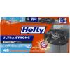 Hefty Ultra Strong 13 Gallon Trash Bags, Black Tall Kitchen Trash Bags 13 Gallon Size, Break Resistant Drawstring Enclosure, Continuous Odor Control, Blackout, Clean Burst Scent, 40 Bags(Clean Burst)