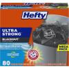 Hefty Ultra Strong 13 Gallon Trash Bags, Tall Kitchen Trash Bags 13 Gallon Size, Drawstring Closure, Continuous Odor Control, White, Lavender and Sweet Vanilla Scent, 110 Bags(Black)