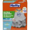 Hefty Ultra Strong 13 Gallon Trash Bags, Tall Kitchen Trash Bags 13 Gallon Size, Drawstring Closure, Continuous Odor Control, White, Lavender and Sweet Vanilla Scent, 110 Bags(Seaside Breeze – Eco Friendly)