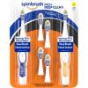 Spinbrush Pro+ Deep Clean Value Pack, Battery Toothbrush for Adults, 2 Brushes & 4 Replacement Heads(Adults Toothbrush)