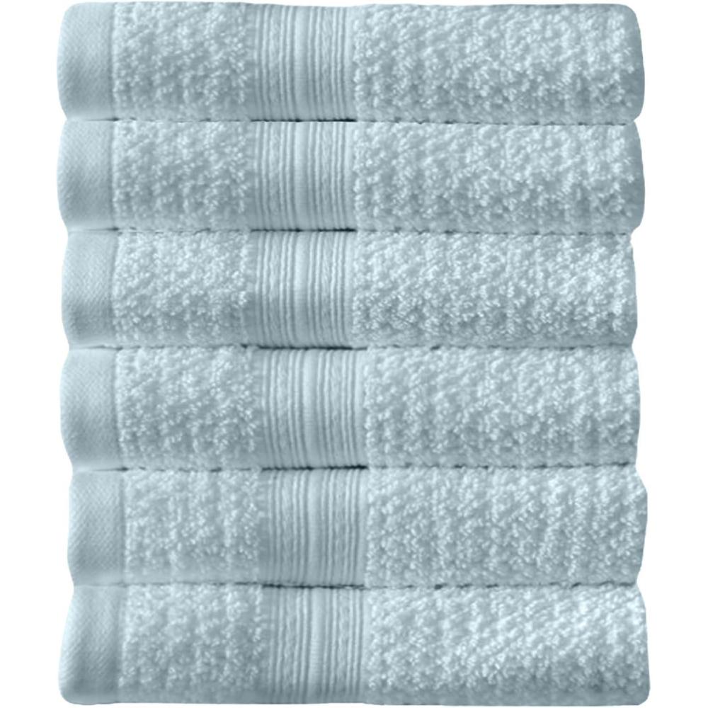 imageArm ampamp Hammer Quick Dry Washcloth Set 6 Piece Light BlueLight Blue