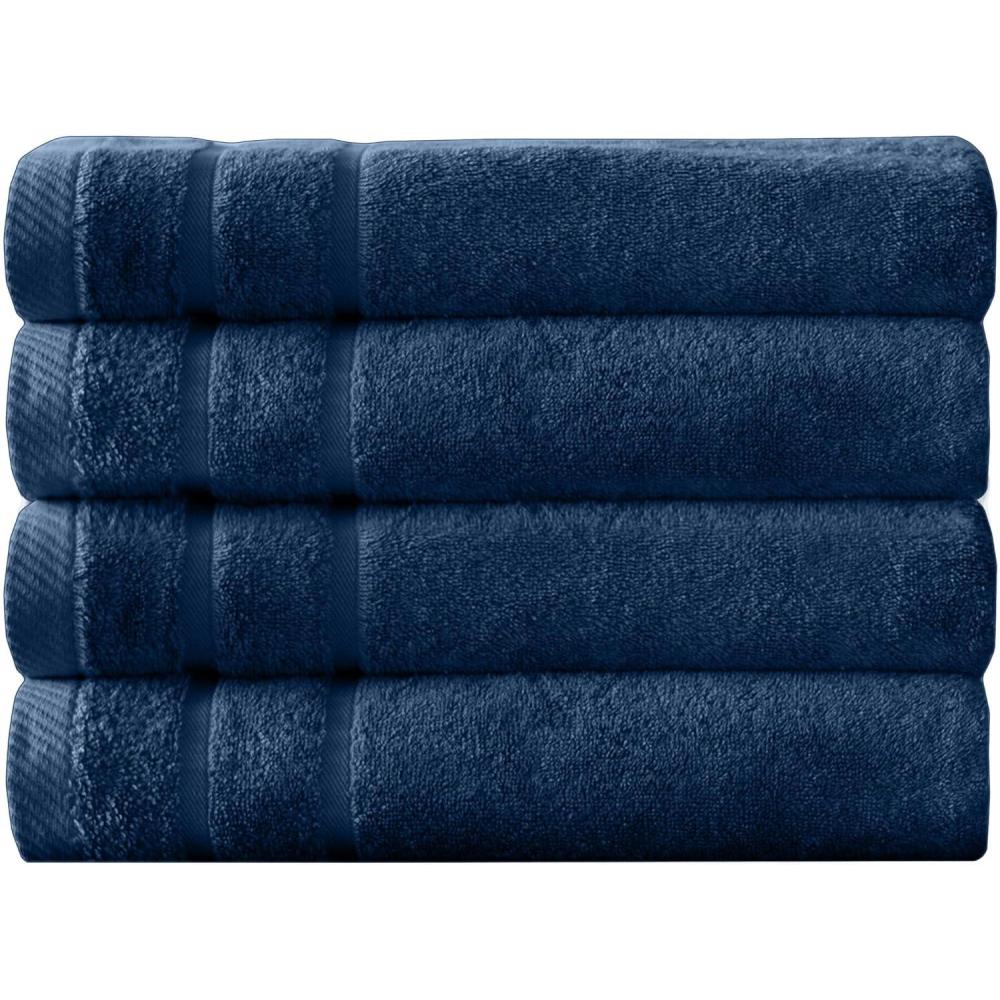 imageArm ampamp Hammer Super Soft Bath Towels 4 Piece Dark BlueDark Blue