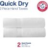 Arm & Hammer Quick Dry Hand Towels, 2 Piece, Light Blue(Grey)