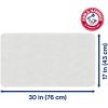 Arm & Hammer Sensory Touch Non-Slip Loofah Bath Mat for Showers and Tubs, 17 x 30, Grey(White)